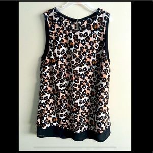 H&M Leopard Print Tank with Back Slit